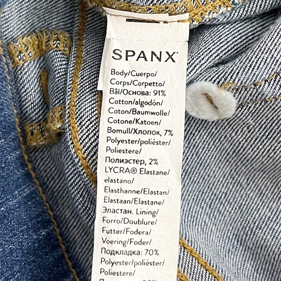 SPANX Straight Leg Jeans in Vintsge Indigo - Picture 12 of 13